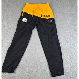 PITTSBURGH STEELERS Track Pant Small Black Yellow NFL Joggers AFC North Division